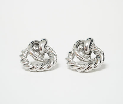 Silver Curlé Earrings