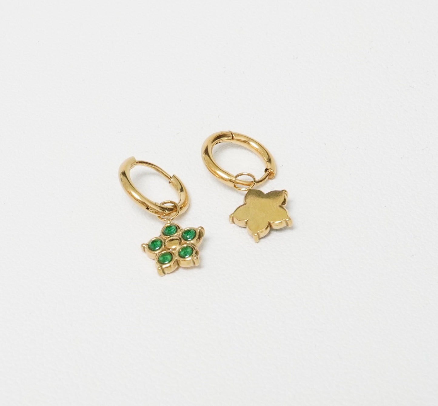 Green Blossom Earrings