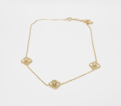 Lucky Blossom Trio Necklace