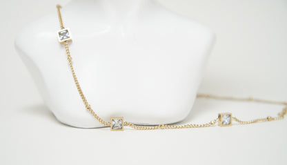 Trio Square Necklace