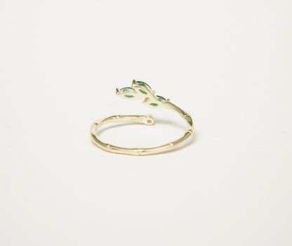 Zefyra Leaf Ring (Gouden Kleur)