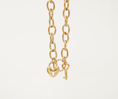 Heart &amp; Key Necklace