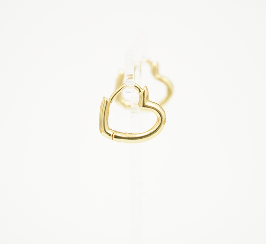 Minimal Heart Earrings